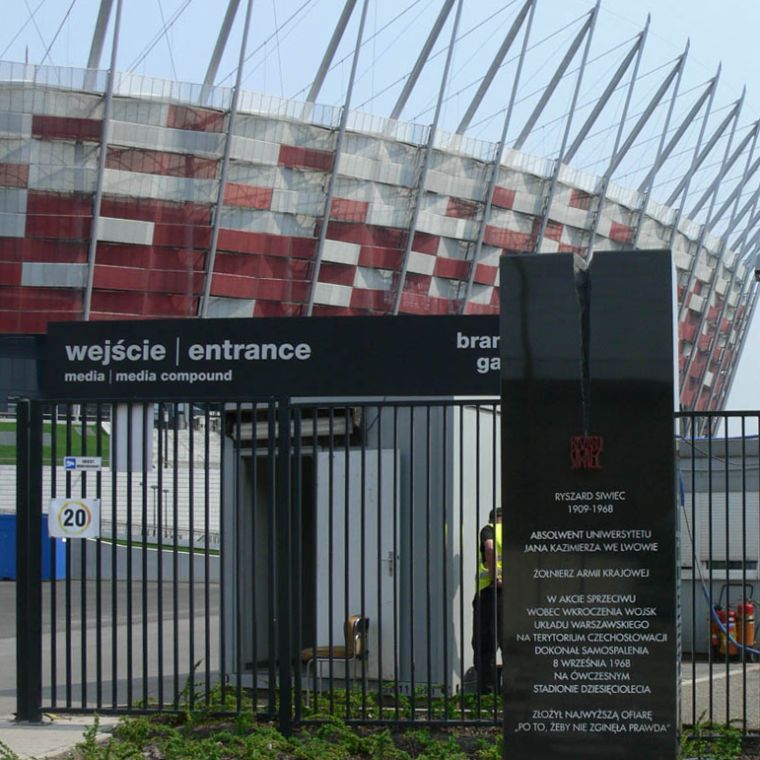 Stella upamiętniająca Ryszarda Siwca